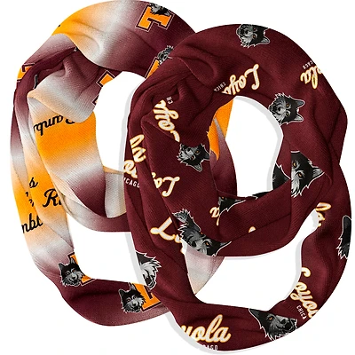 Vive La Fete  Loyola Chicago Ramblers Two-Piece Infinity Scarves Set