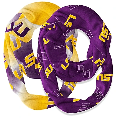 Vive La Fete  LSU Tigers Two-Piece Infinity Scarves Set