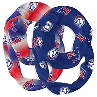 Vive La Fete  Louisiana Tech Bulldogs Two-Piece Infinity Scarves Set