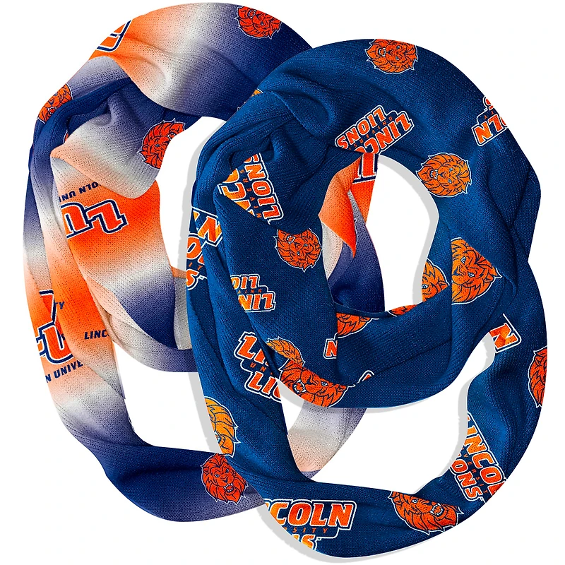 Vive La Fete  Lincoln Lions Two-Piece Infinity Scarves Set