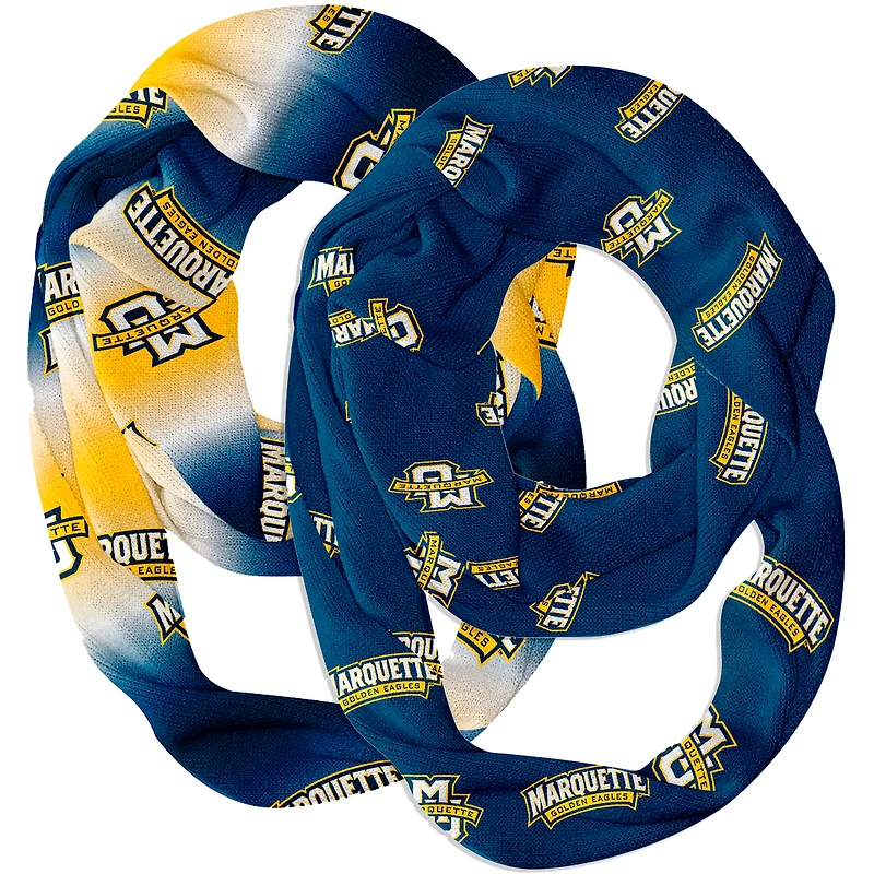 Vive La Fete  Marquette Golden Eagles Two-Piece Infinity Scarves Set