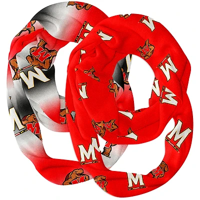 Vive La Fete  Maryland Terrapins Two-Piece Infinity Scarves Set