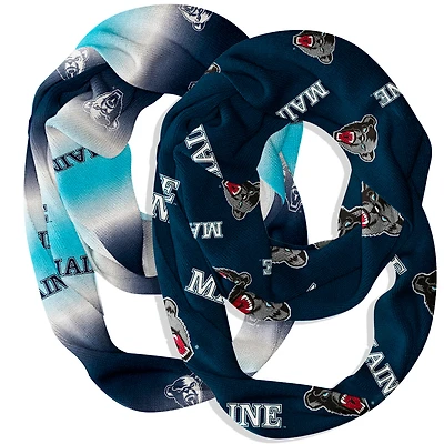 Vive La Fete  Maine Black Bears Two-Piece Infinity Scarves Set
