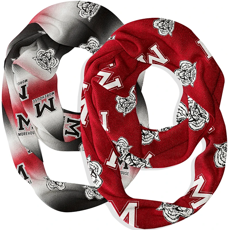 Vive La Fete  Morehouse Maroon Tigers Two-Piece Infinity Scarves Set