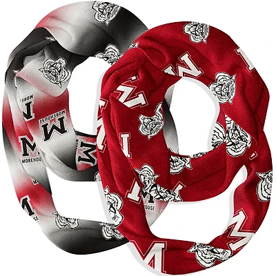Vive La Fete  Morehouse Maroon Tigers Two-Piece Infinity Scarves Set