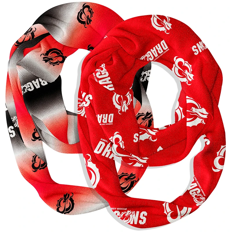 Vive La Fete  Minnesota State Moorehead Dragons Two-Piece Infinity Scarves Set
