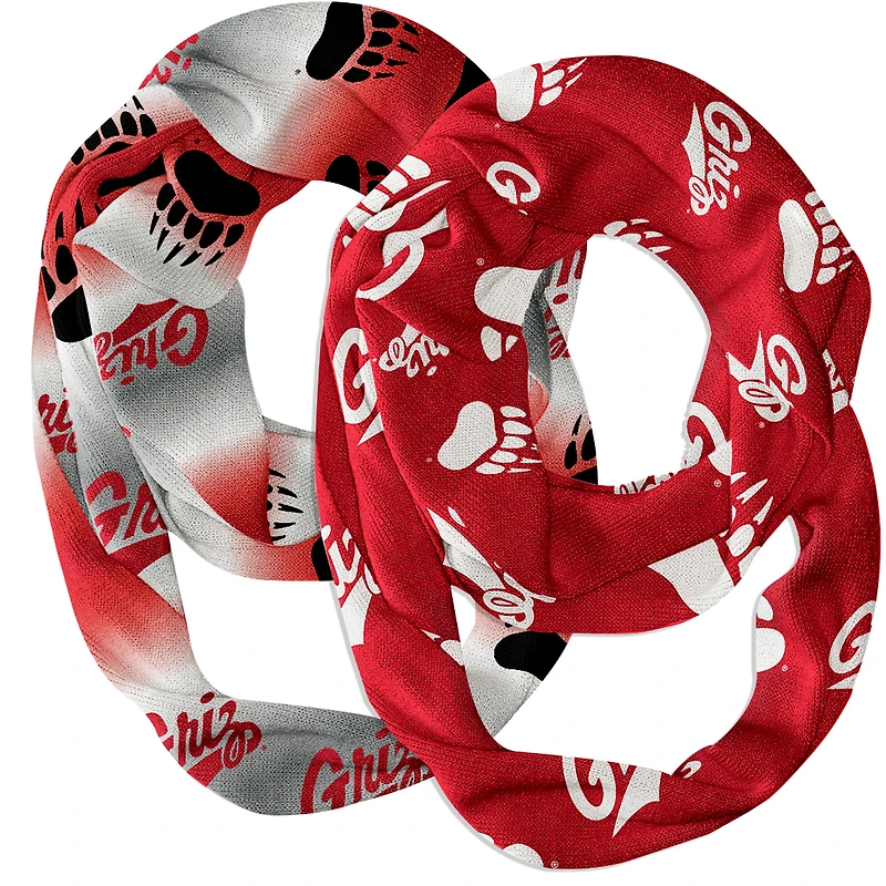 Vive La Fete  Montana Grizzlies Two-Piece Infinity Scarves Set