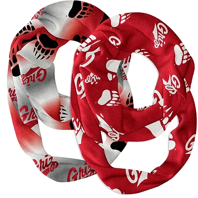 Vive La Fete  Montana Grizzlies Two-Piece Infinity Scarves Set