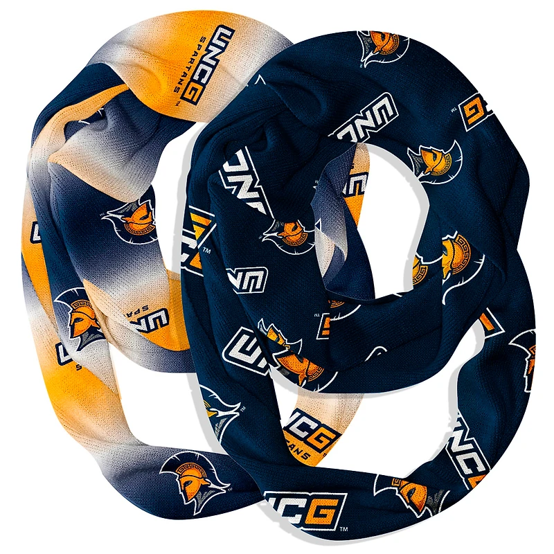 Vive La Fete  UNC Greensboro Spartans Two-Piece Infinity Scarves Set