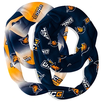 Vive La Fete  UNC Greensboro Spartans Two-Piece Infinity Scarves Set