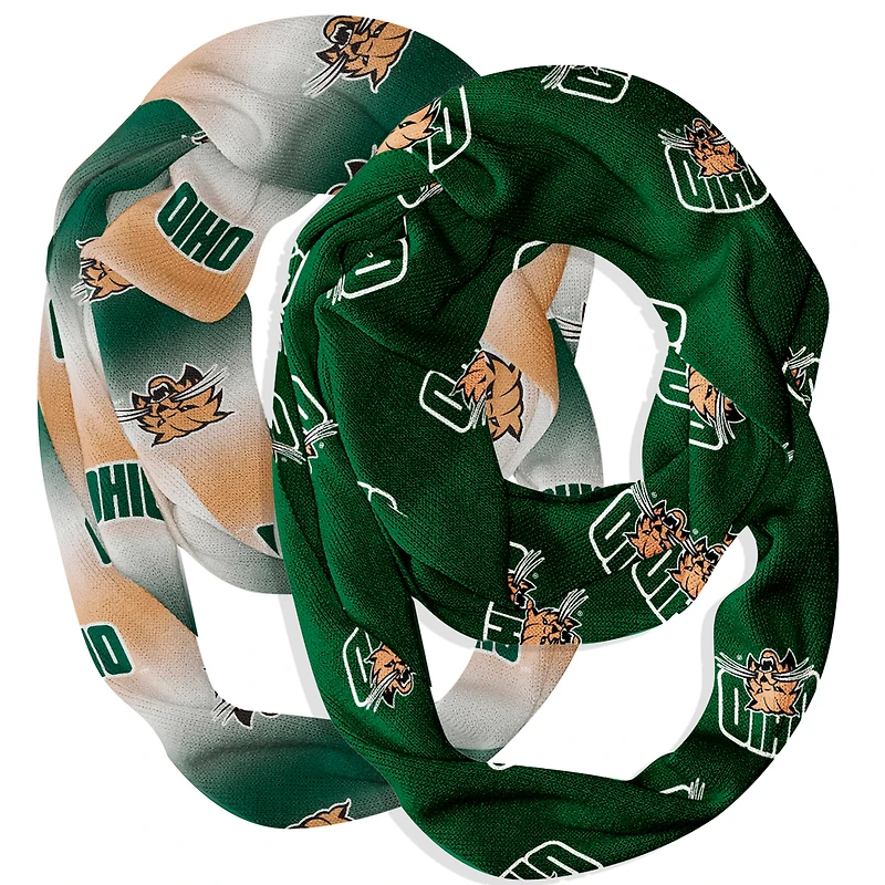 Vive La Fete  Ohio Bobcats Two-Piece Infinity Scarves Set