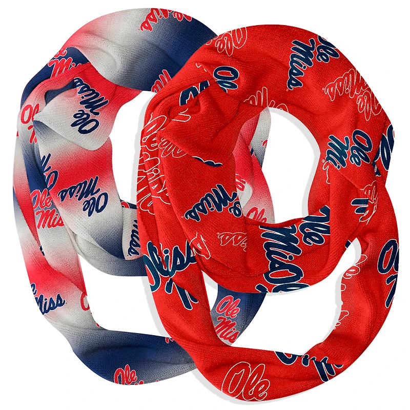 Vive La Fete  Ole Miss Rebels Two-Piece Infinity Scarves Set