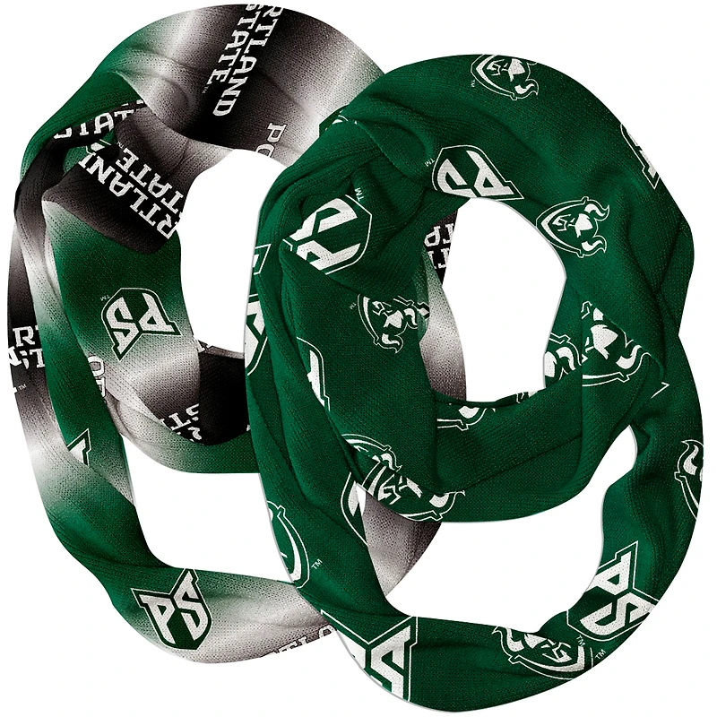 Vive La Fete  Portland State Vikings Two-Piece Infinity Scarves Set