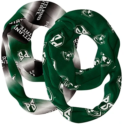 Vive La Fete  Portland State Vikings Two-Piece Infinity Scarves Set