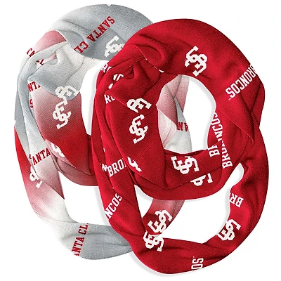 Vive La Fete  Santa Clara Broncos Two-Piece Infinity Scarves Set