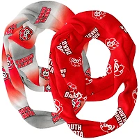 Vive La Fete  South Dakota Coyotes Two-Piece Infinity Scarves Set
