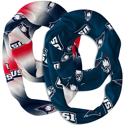 Vive La Fete  Southern Indiana Screaming Eagles Two-Piece Infinity Scarves Set