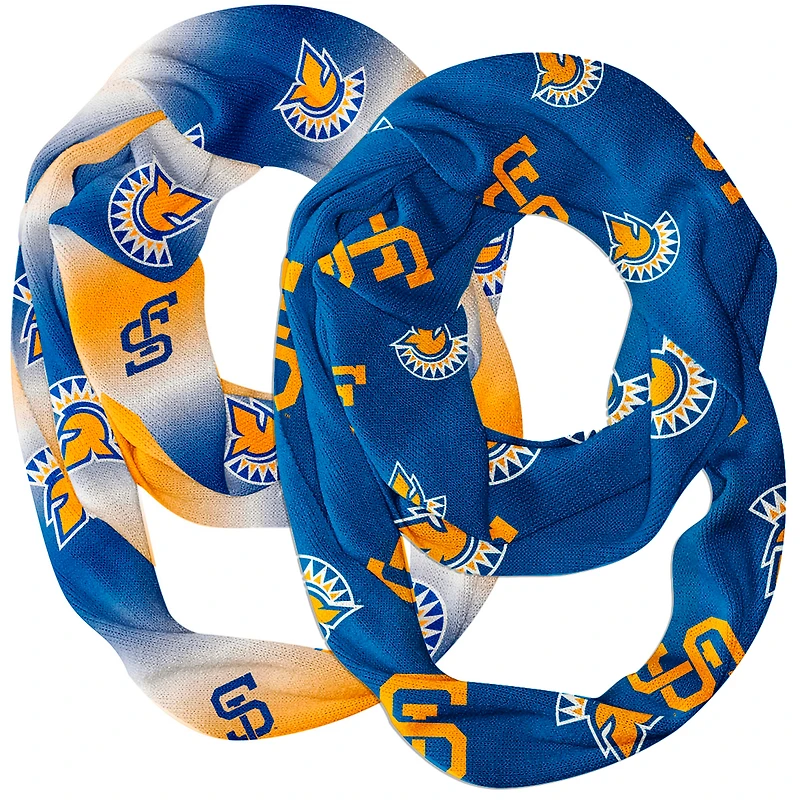 Vive La Fete  San Jose State Spartans Two-Piece Infinity Scarves Set
