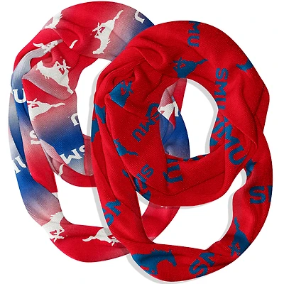 Vive La Fete  SMU Mustangs Two-Piece Infinity Scarves Set