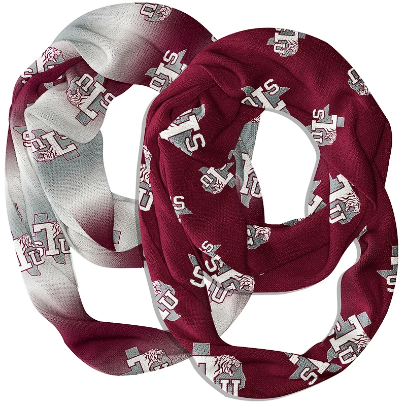 Vive La Fete Texas Southern Tigers Two-Piece Infinity Scarves Set