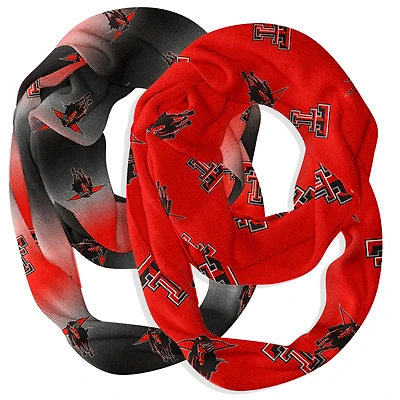 Vive La Fete  Texas Tech Red Raiders Two-Piece Infinity Scarves Set