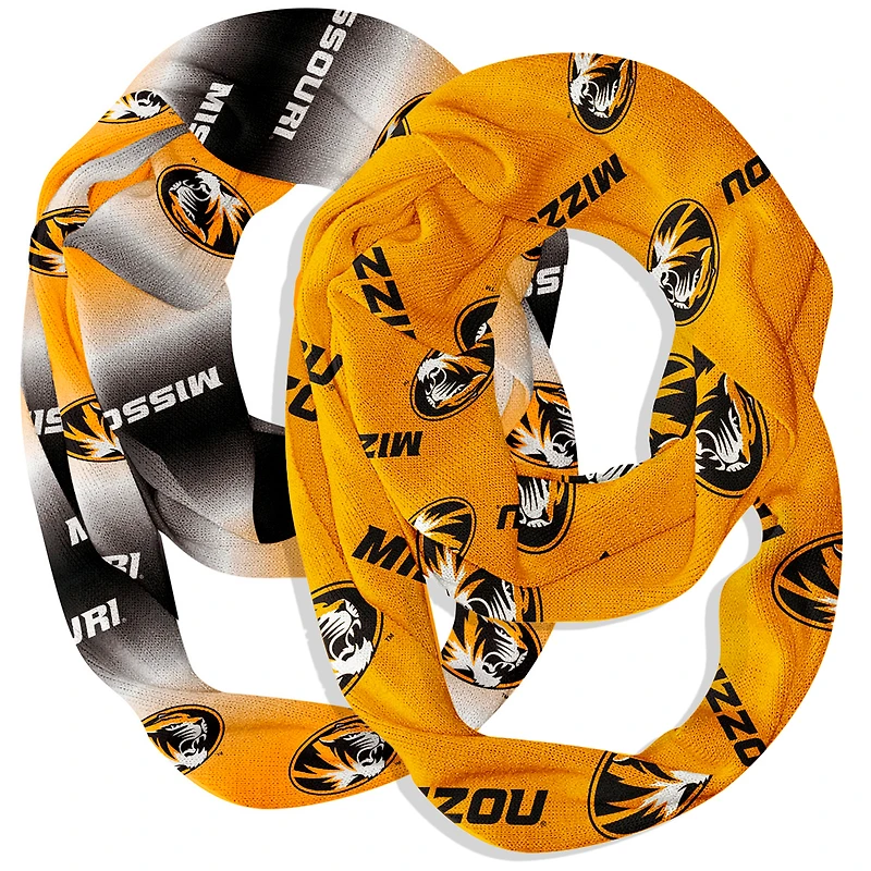Vive La Fete  Missouri Tigers Two-Piece Infinity Scarves Set