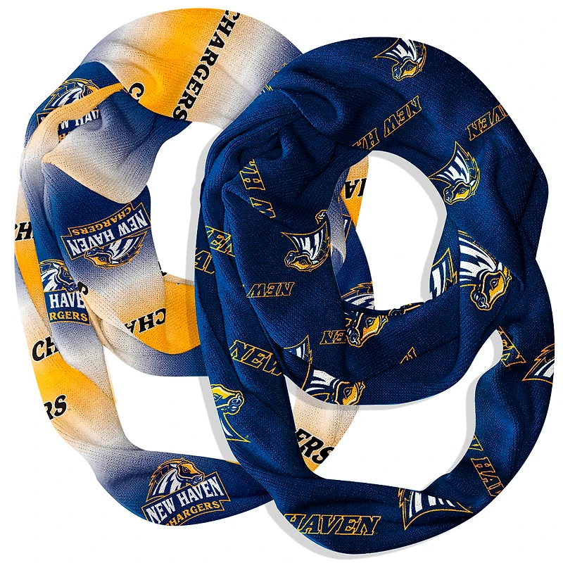 Vive La Fete  University of New Haven Chargers Two-Piece Infinity Scarves Set