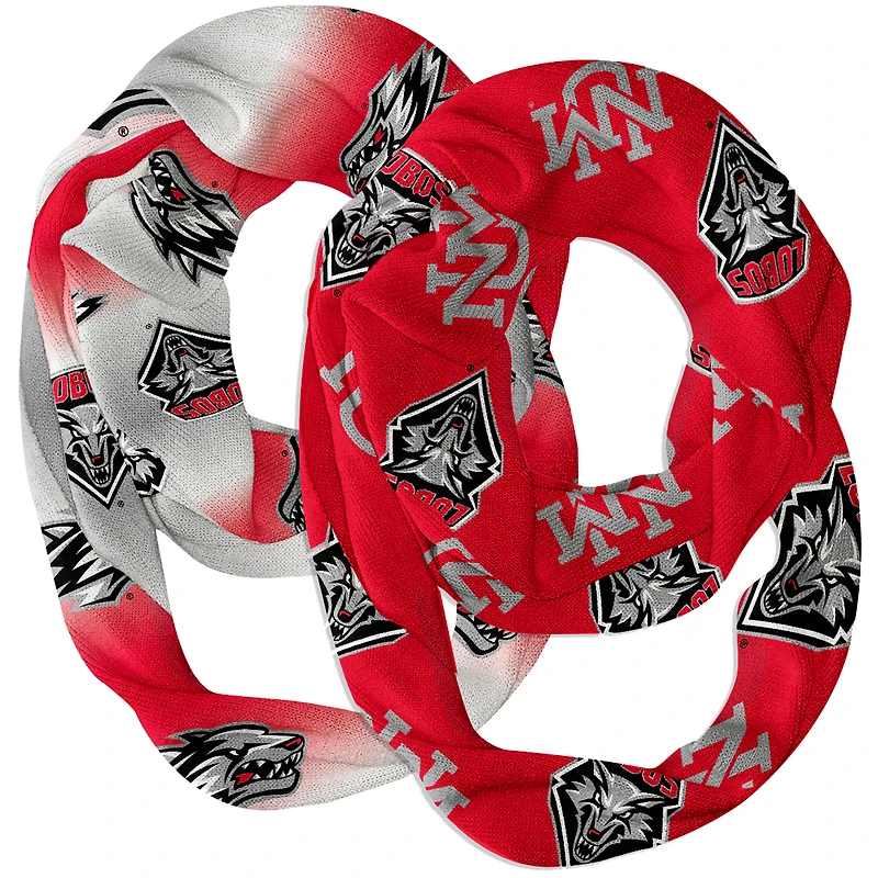 Vive La Fete  New Mexico Lobos Two-Piece Infinity Scarves Set