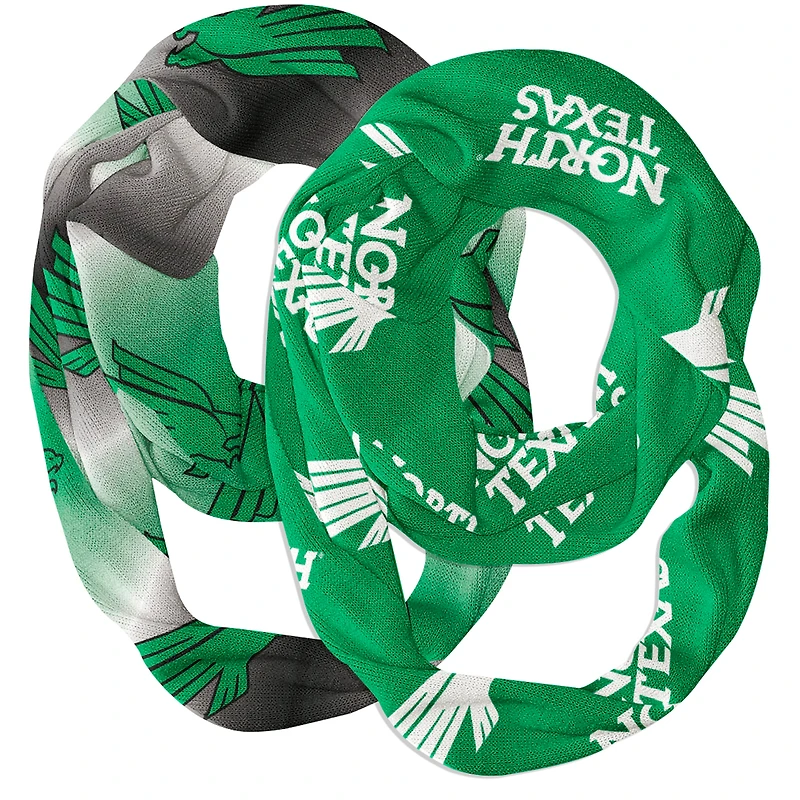 Vive La Fete  North Texas Mean Green Two-Piece Infinity Scarves Set