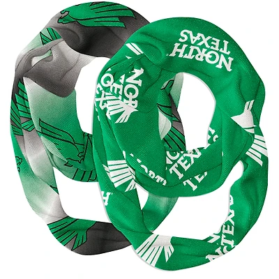 Vive La Fete  North Texas Mean Green Two-Piece Infinity Scarves Set