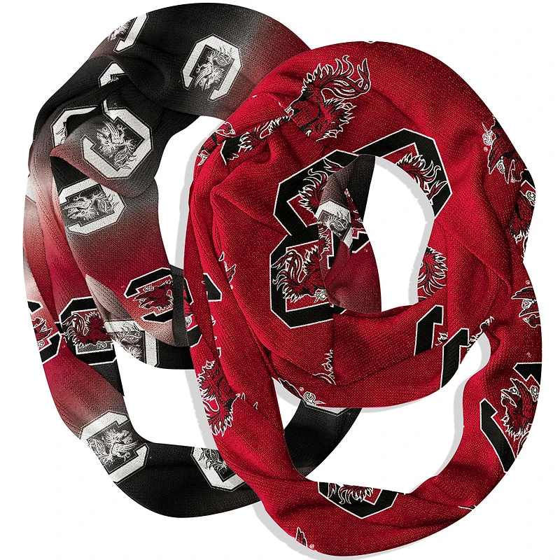 Vive La Fete  South Carolina Gamecocks Two-Piece Infinity Scarves Set