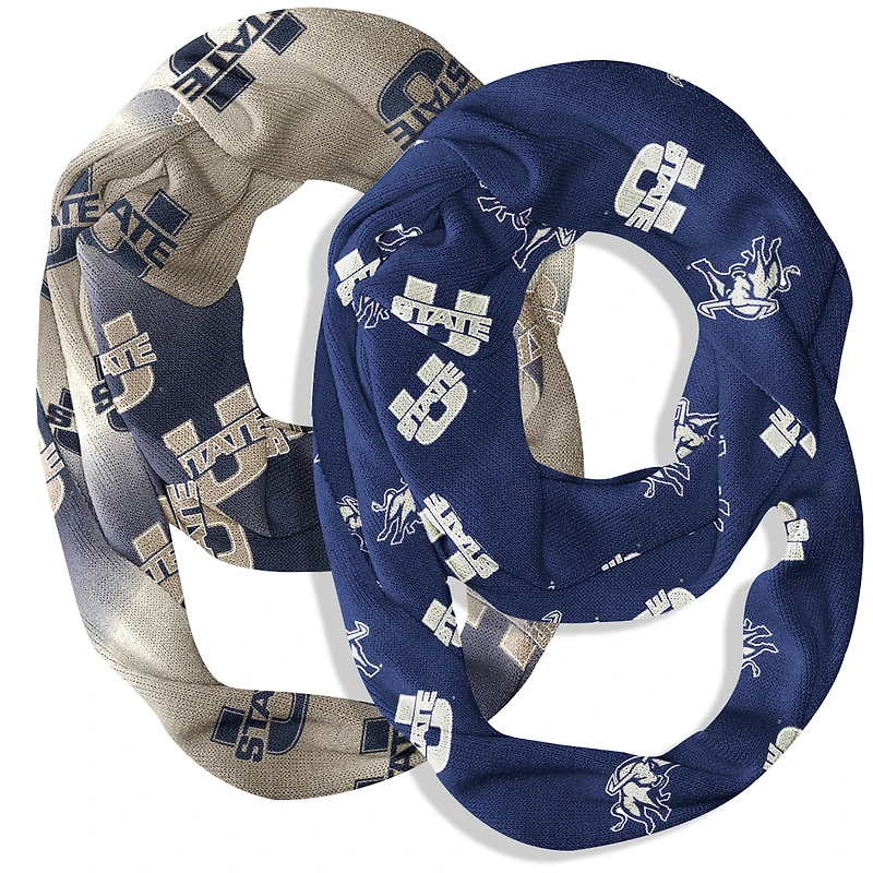 Vive La Fete  Utah State Aggies Two-Piece Infinity Scarves Set