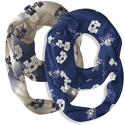 Vive La Fete  Utah State Aggies Two-Piece Infinity Scarves Set