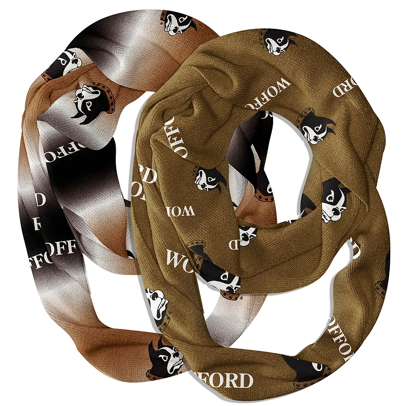 Vive La Fete Wofford Terriers Two-Piece Infinity Scarves Set