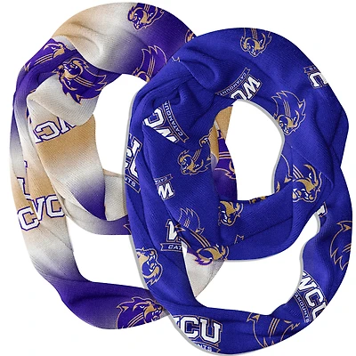 Vive La Fete  Western Carolina Catamounts Two-Piece Infinity Scarves Set
