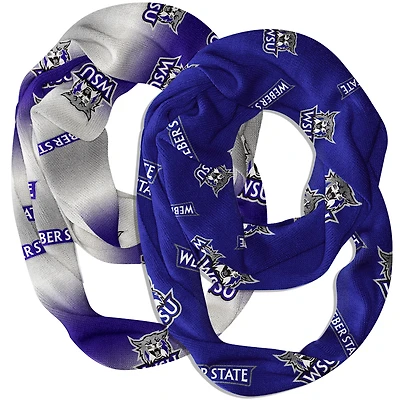 Vive La Fete  Weber State Wildcats Two-Piece Infinity Scarves Set