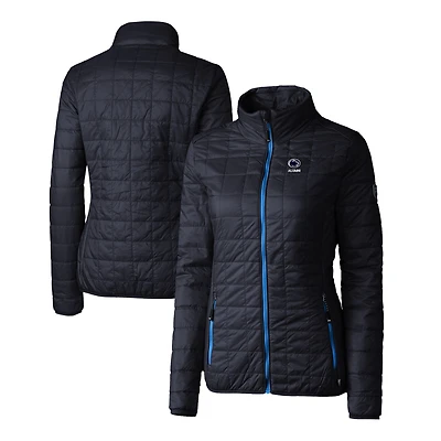 Women's Cutter & Buck  Navy Penn State Nittany Lions Alumni Rainier PrimaLoft Eco Insulated Full-Zip Puffer Jacket