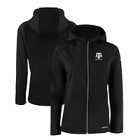 Women's Cutter & Buck  Black Texas A&M Aggies Alumni Evoke Eco Softshell Recycled Full-Zip Jacket