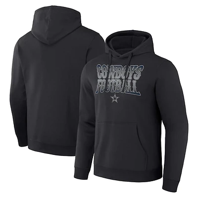 Men's NFL x Darius Rucker Collection by Fanatics  Black Dallas Cowboys Rock N' Football Pullover Hoodie