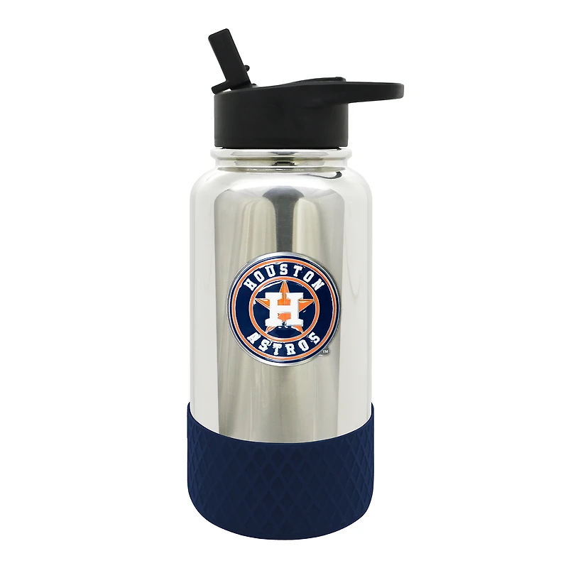 Houston Astros 32oz. Team Color Chrome Hydration Bottle