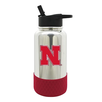 Nebraska Huskers 32oz. Team Color Chrome Hydration Bottle