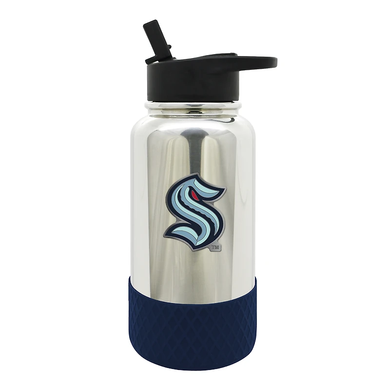 Seattle Kraken 32oz. Team Color Chrome Hydration Bottle