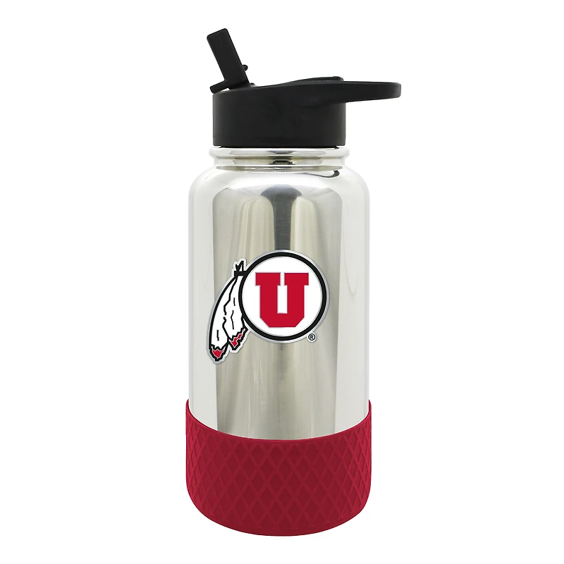 Utah Utes 32oz. Team Color Chrome Hydration Bottle