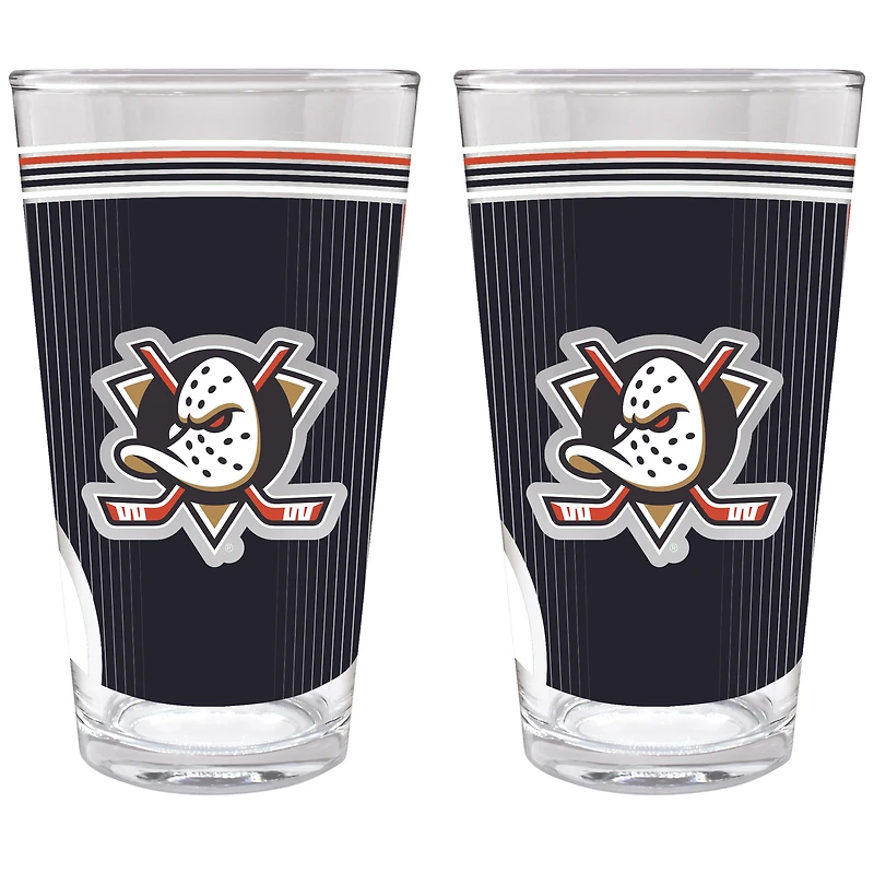 Anaheim Ducks Two-Piece 16oz. Pint Glass Set