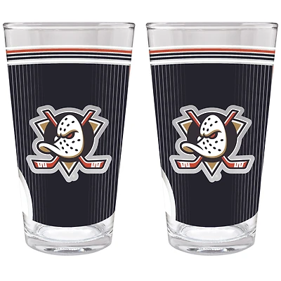 Anaheim Ducks Two-Piece 16oz. Pint Glass Set
