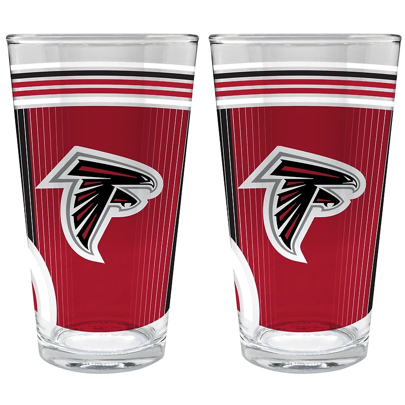 Atlanta Falcons Two-Piece 16oz. Pint Glass Set