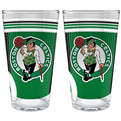 Boston Celtics Two-Piece 16oz. Pint Glass Set