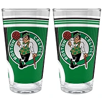 Boston Celtics Two-Piece 16oz. Pint Glass Set