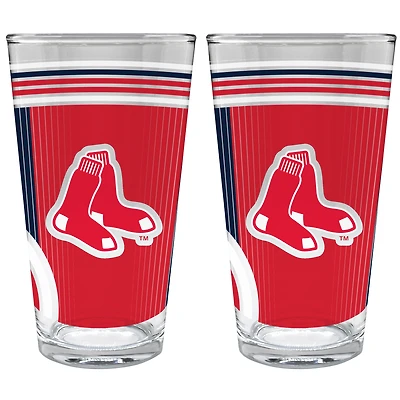 Boston Red Sox Two-Piece 16oz. Pint Glass Set