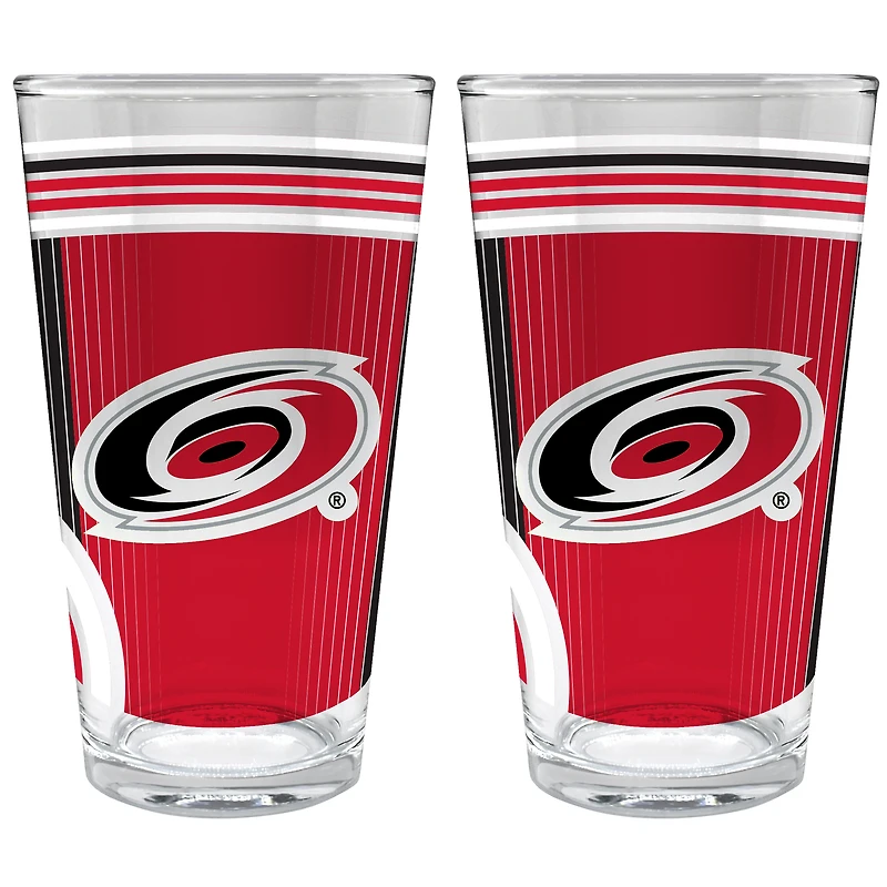 Carolina Hurricanes Two-Piece 16oz. Pint Glass Set